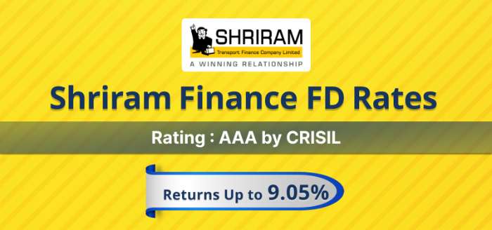 shriram finance fd rates