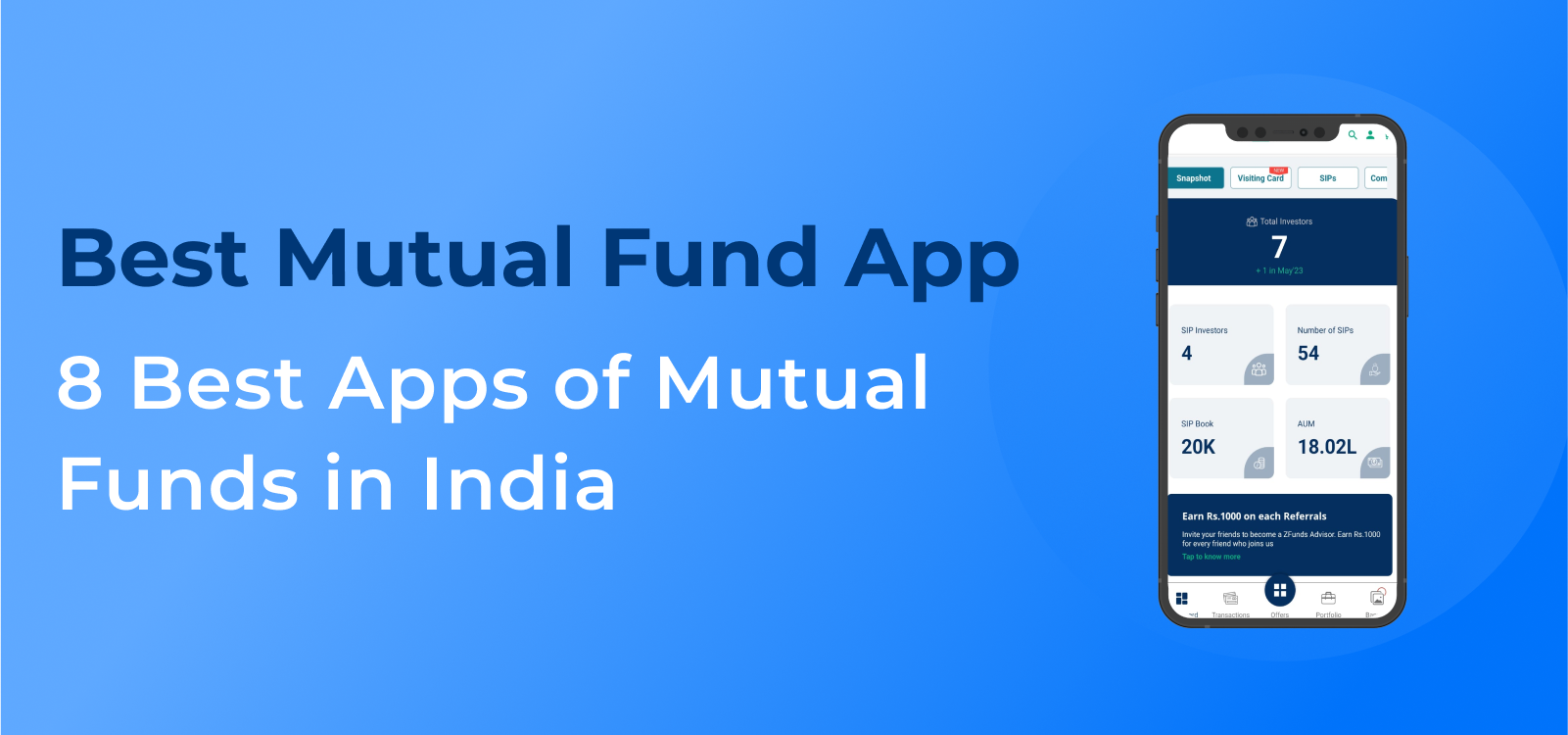 10 Best Mutual fund Apps in India 2025 | ZFunds