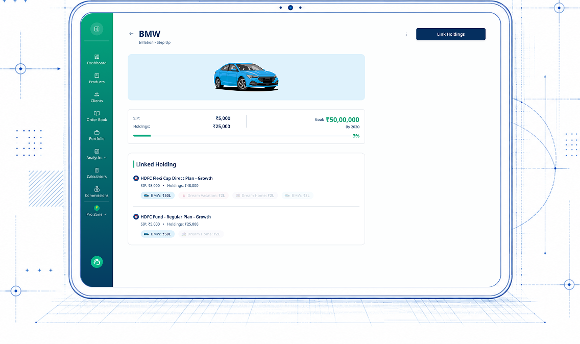 Goal based investing on the ZFunds app